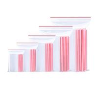 Omtofo 1000 sacchetti con chiusura a pressione, 5 misure, sacchetti di plastica richiudibili, trasparenti con chiusura lampo 4x6cm / 6x9cm /8x12cm /10x15cm /12x18cm