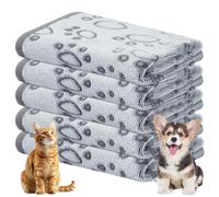 Omtofo 5 Pezzi Lavabile Coperta Per Cani, Morbida E Calda Flanella Copertina Gat