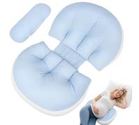 Omtofo Cuscino Gravidanza, Morbido Cuscino Per Dormire In Gravidanza, Per Chi Dorme Sul Fianco, Regolabile Cuscino Gravidanza Per Dormire, Supporto Per Schiena, Fianchi, Gambe, Alleviare Il Disagio