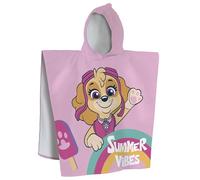 OMYDREAM Pat Patrol Good Vibes - Mantello da bagno per bambini, 100% cotone, Oeko-Tex | 60 x 120 cm, stampa da ragazza, rosa