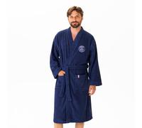 OMYDREAM PSG Accappatoio uomo con tasche Paris-Saint-Germain | 100% cotone | OEKO-TEX | M | Blu