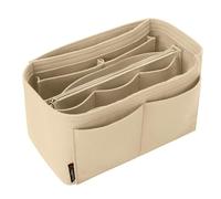 OMYSTYLE - Inserto organizer per borse in feltro, per borse e borselli, organizer per borse tote, in 5 misure, compatibile con Neverful Speedy e molto altro (34 x 17 x 18 cm)