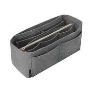 OMYSTYLE Inserto organizer per borse, organizer in feltro per tote e borsa, inserto organizer per borsa tote con 5 misure, compatibile con Neverful Speedy e altro, grigio, sottile medio