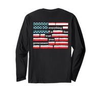 On Back Everything Is Fine Trust Your Government Funny Maglia a Manica