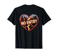On Back Heart Memes No Entry To My Heart È Chiuso Oggi Maglietta