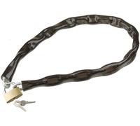 On Bike Antifurto a Catena per Bici 0,6x80cm con Serratura Antiscasso - Maglie in Acciaio Rivestite in Tessuto, Sicurezza Affidabile e Compatta per Bici, Scooter e Monopattini