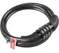 ON BIKE Antifurto A Spirale Con Combinazione 6x1000 mm | Lucchetto Bici Con Cavo In Acciaio Rivestito PVC E Codice 4 Numeri | Sicurezza Antifurto Per Bicicletta City MTB