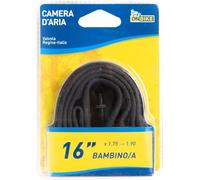 On bike camera d’Aria Bici 16" x 1.75-1.90 - E.T.R.T.O. 47-305, Valvola Schrader, Alta Resistenza e Tenuta per Bici Bambini, Facile Montaggio, Compatibile con Ruote da 16 Pollici