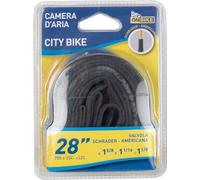 Camera d'aria Mountain Bike City Bike 28" x 1 5/8 x1 1/16 -1 1/8 valvola Schrader Americana nero ciclo bici adulto