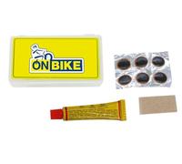 ON BIKE Kit Riparazione Rapida per Ruote Bici con Scatola Resistente e Completa - Ideale per forature veloci e pratiche in Qualsiasi Situazione