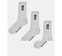 On - Logo Sock High 3-Pack - Calze casual EU 38-40 - EU: 39-42,5 grigio