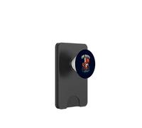 On Duty divertente retro Natale Babbo Natale ragazza vacanza in bicicletta PopSockets PopWallet per MagSafe