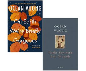 On Earth We're Briefly Gorgeous & Night Sky with Exit Wounds By Ocean Vuong 2 Books Collection Set