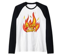 On Fire For Christ Is Lord Men & Boys Christian Faith & Speranza Maglia con Maniche Raglan
