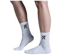 On Logo Sock High 3P Calzini da tennis Unisex-bianco in bianco, Taglia: 38-40