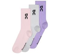 On - Logo Sock High 3-Pack - Calze casual EU 43-46 fuchsia