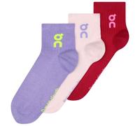 On - Logo Sock Mid 3-Pack - Calze casual Unisex M - EU: 43-46 lilla