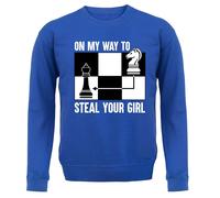 On My Modo Per D'Acciaio Il Ragazza - Bambini Felpa/Maglione - Scacchi Player Re