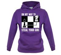 On My Modo Per D'Acciaio Il Ragazza - Bambini Felpa/Maglione - Scacchi Player Re