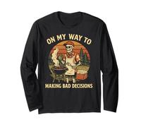 On My Way to Making Bad Decisions - Divertente Barbecue alla griglia Maglia a Manica