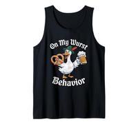 On My Wurst Behavior Oktoberfest Funny German American Humor Canotta