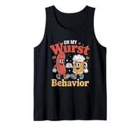 On My Wurst Behavior Oktoberfest Funny German American Humor Canotta