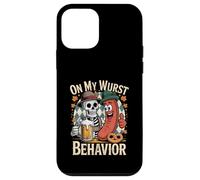 On My Wurst Behavior Oktoberfest Funny German American Humor Custodia per iPhone 12 mini