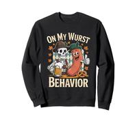 On My Wurst Behavior Oktoberfest Funny German American Humor Felpa
