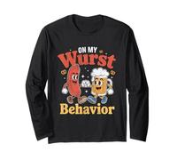 On My Wurst Behavior Oktoberfest Funny German American Humor Maglia a Manica
