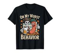 On My Wurst Behavior Oktoberfest Funny German American Humor Maglietta
