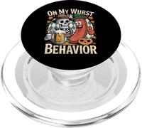 On My Wurst Behavior Oktoberfest Funny German American Humor PopSockets PopGrip per MagSafe