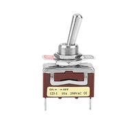 On Off Momentary Toggle Switch 2 Pin 2 Position Rocker Switch | Interruttore a levetta con auto-ripristino 15A 250V, interruttori a bilanciere, montaggio su pannello
