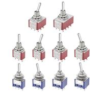 ON-OFF-ON ON-ON 3/6/9/12PIN 2/3 Posizione Mini interruttore a levetta CA 125 V/6 A 250 V/3 A MTS-102 MTS-103 MTS-202 MTS-203(Red MTS-223,1PCS)