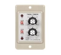 On Off Twin Timer Relè Manopola di Controllo Interruttore Orario ATDV 6S-60M Scheda Relè da 24 a 240VAC/DC Accesso Elettrico 1 Pz