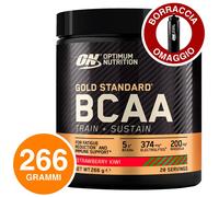 Optimum Gold Standard BCAA Train Sustain - Nutrition 266 g Fragola - Kiwi