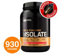 ON Optimum Nutrition Gold Standard 100% Isolate Proteine Fragola 930g + Shaker