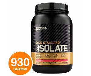 ON Optimum Nutrition Gold Standard 100% Isolate Whey BCAA Gusto a Scelta - 930g