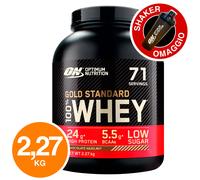 ON Optimum Nutrition Gold Standard 100% Whey Cioccolato Nocciole 2,27kg + Shaker