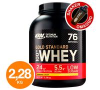 ON Optimum Nutrition Gold Standard 100% Whey Proteine Banana 2,28kg + Shaker