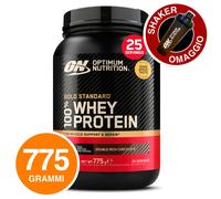 ON Optimum Nutrition Gold Standard 100% Whey Proteine Cioccolato 775g + Shaker