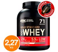ON Optimum Nutrition Gold Standard 100% Whey Proteine Panna 2,27kg + Shaker