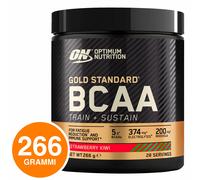 Optimum Gold Standard BCAA Train Sustain - Nutrition 266 g Fragola - Kiwi