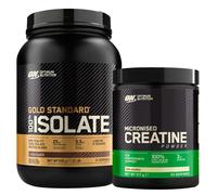 ON Optimum Nutrition Kit Proteine Whey Isolate Cioccolato 930g e Creatina 317g