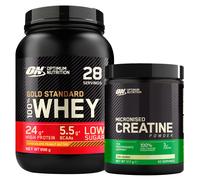 ON Optimum Nutrition Proteine 100% Whey Cioccolato Arachidi 896g + Creatina 317g
