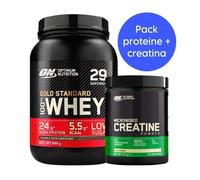 ON Optimum Nutrition Proteine Whey 896g + Creatina Monoidrato 317g- Multi Gusti