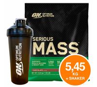 ON Optimum Nutrition Serious Mass Proteine Whey Cioccolato 5,45kg + Shaker