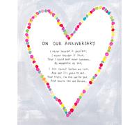 On Our Anniversary Card, Nice Words Anniversario Biglietto di Anniversario, Il nostro Anniversario, Il nostro Anniversario, Biglietto di Auguri