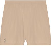 On - Pantaloncini da trail running stretch e leggeri - 7" Core Shorts Desert per Uomo in Poliestere Riciclato - Taglia L - Beige