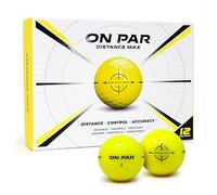 on par Distanza Max - Confezione da 12 palline da golf per una distanza, un controllo e una precisione migliorati, regalo ideale per tutte le velocità di oscillazione con un grafico di bersaglio