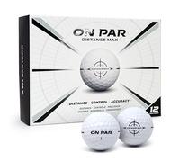 on par Distanza Max - Confezione da 12 palline da golf per una distanza, un controllo e una precisione migliorati, regalo ideale per tutte le velocità di oscillazione con un grafico di bersaglio